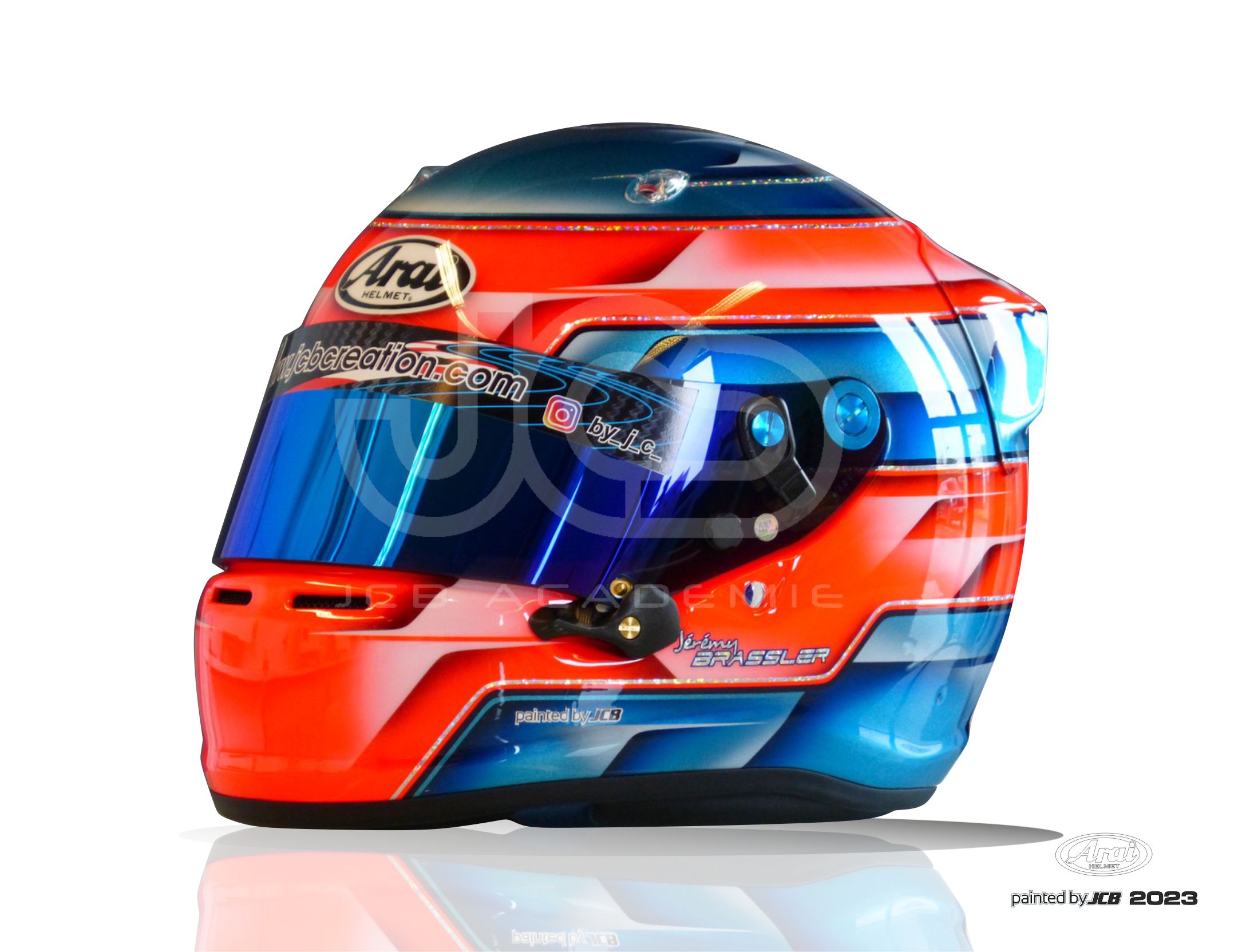 ARAI SK6 J.Brassler design 2023 painted by JCB | JCB Création