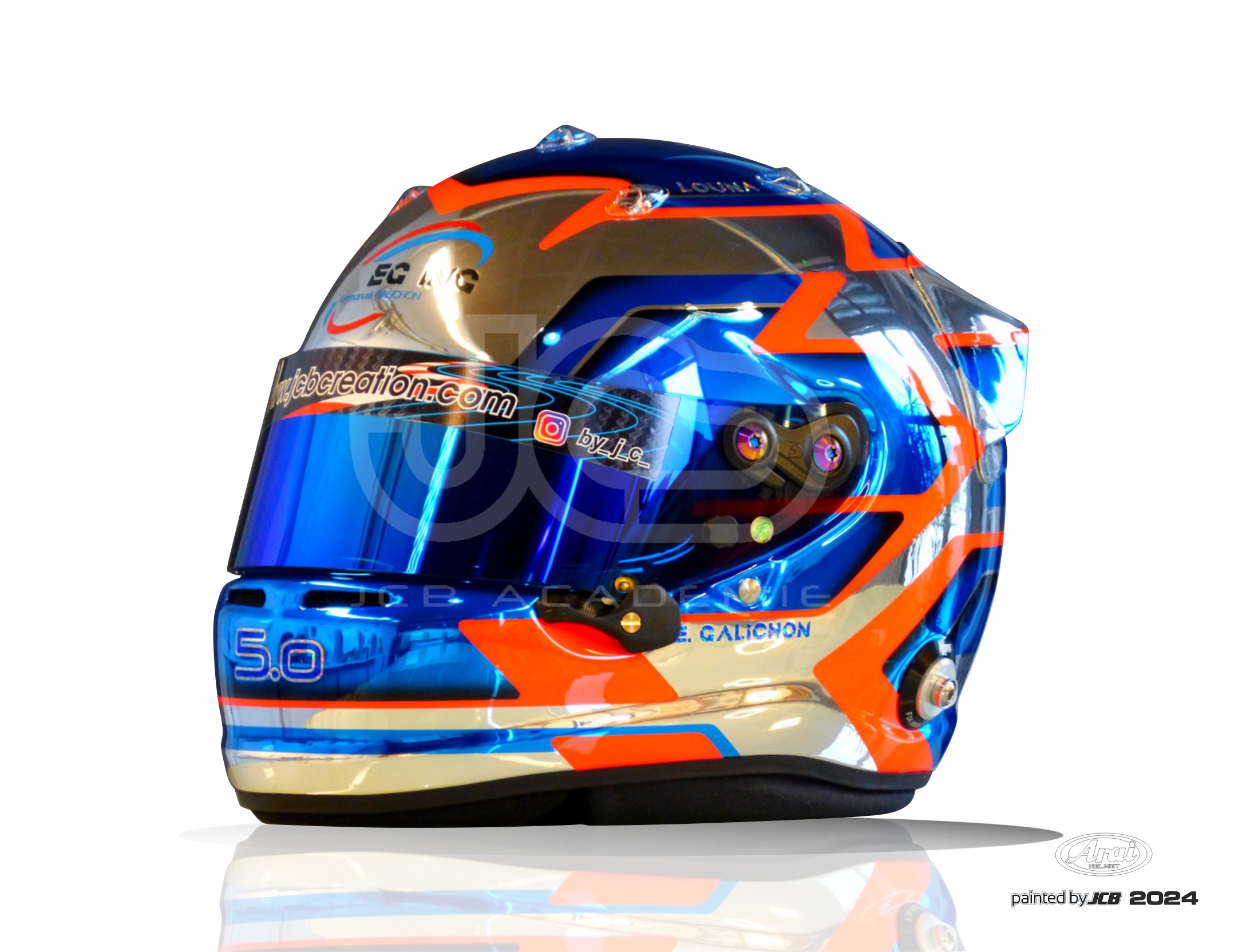 ARAI GP7 E.Galichon design 2024 painted by JCB | JCB Création