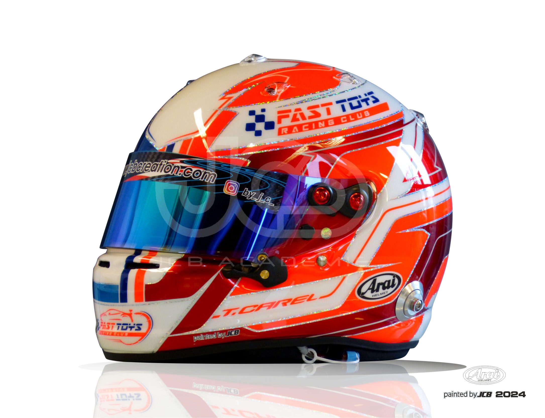 Arai GP7 SRC T.Carel design 2024 painted by JCB | JCB Création