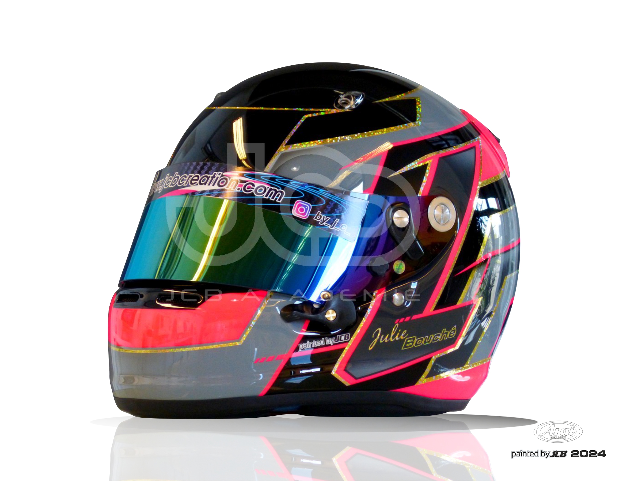 ARAI SK6 Julie Bouché design 2024 painted by JCB | JCB Création