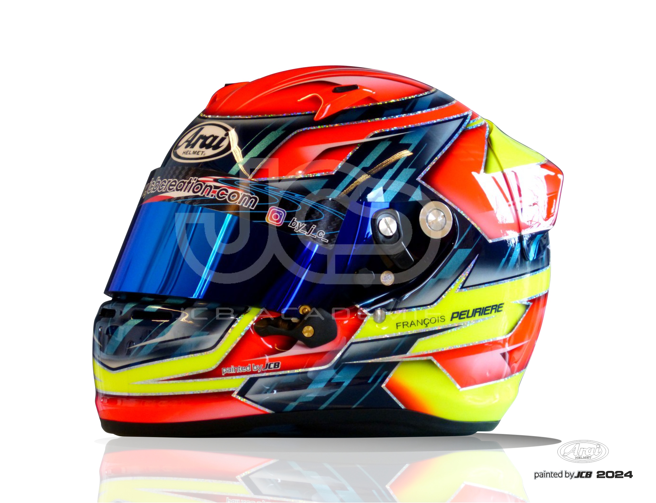 Arai SK6 François Peuriere design 2024 painted by JCB JCB Création